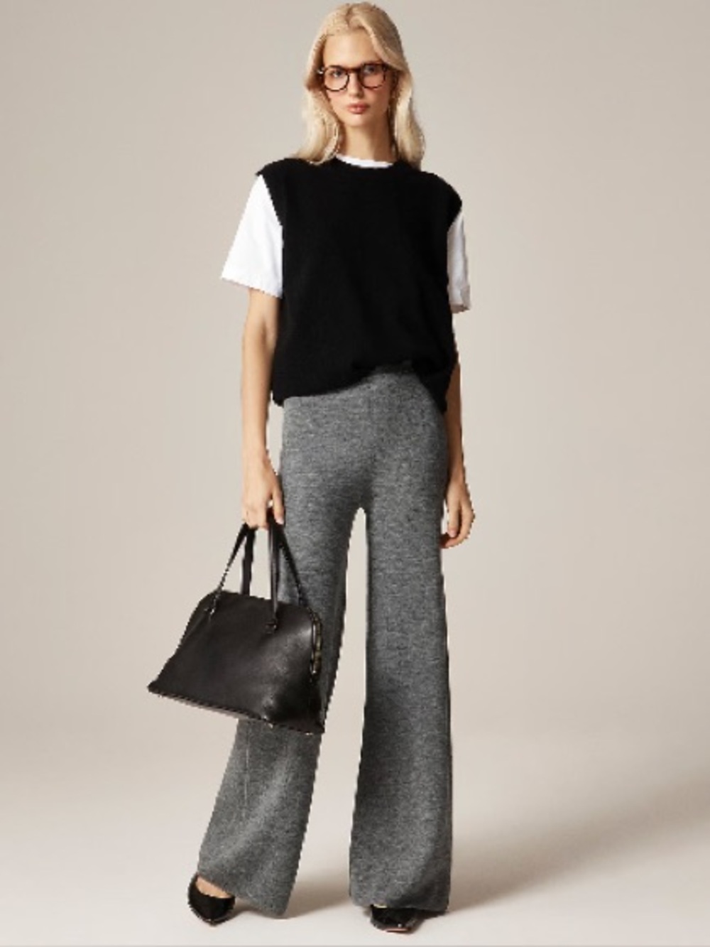 J. Crew Cosmo sweater pant in merino wool L